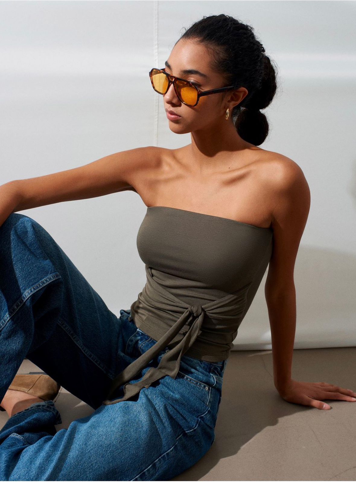 Strapless Crop Top