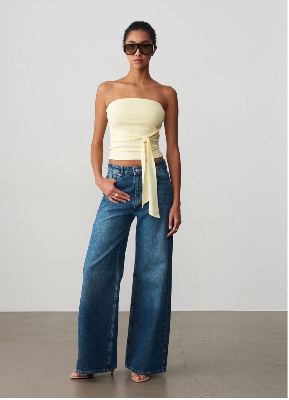 Strapless Crop Top