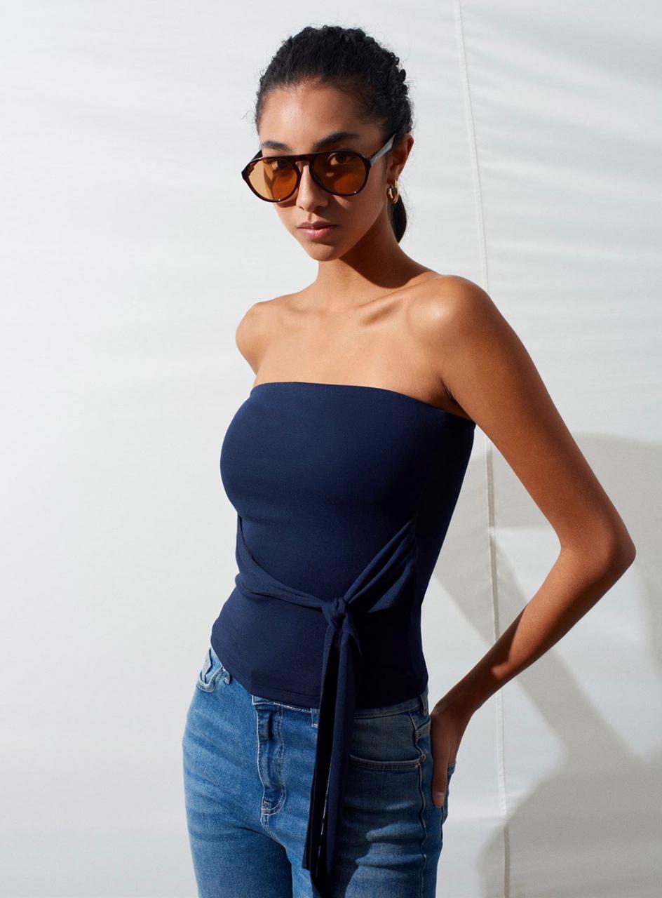 Strapless Crop Top